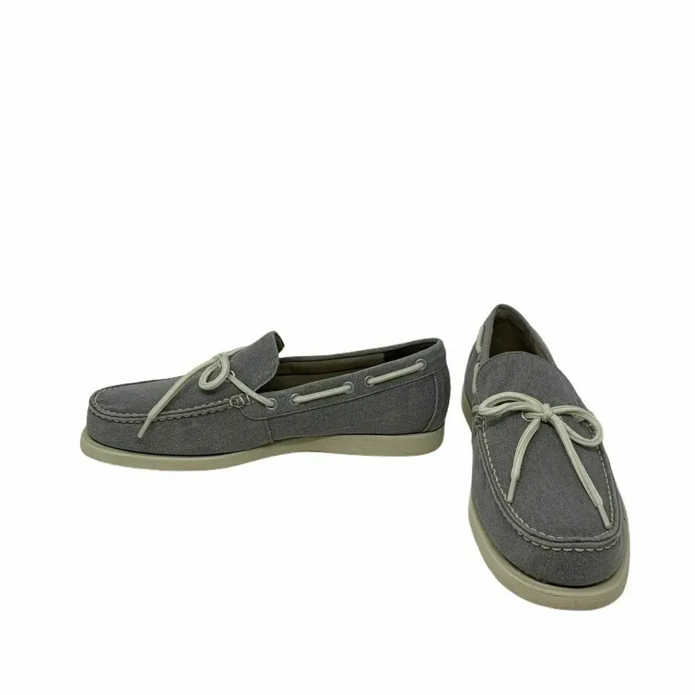 Eastland Men's Grey Yarmouth Canvas Boat Shoes 8.5D
